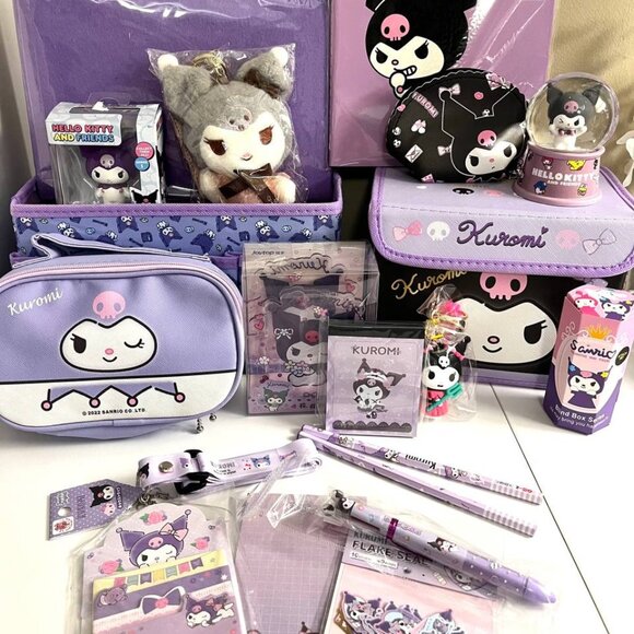 Kuromi Stationery & Organizer Bundle Lot - Picture 1 of 4